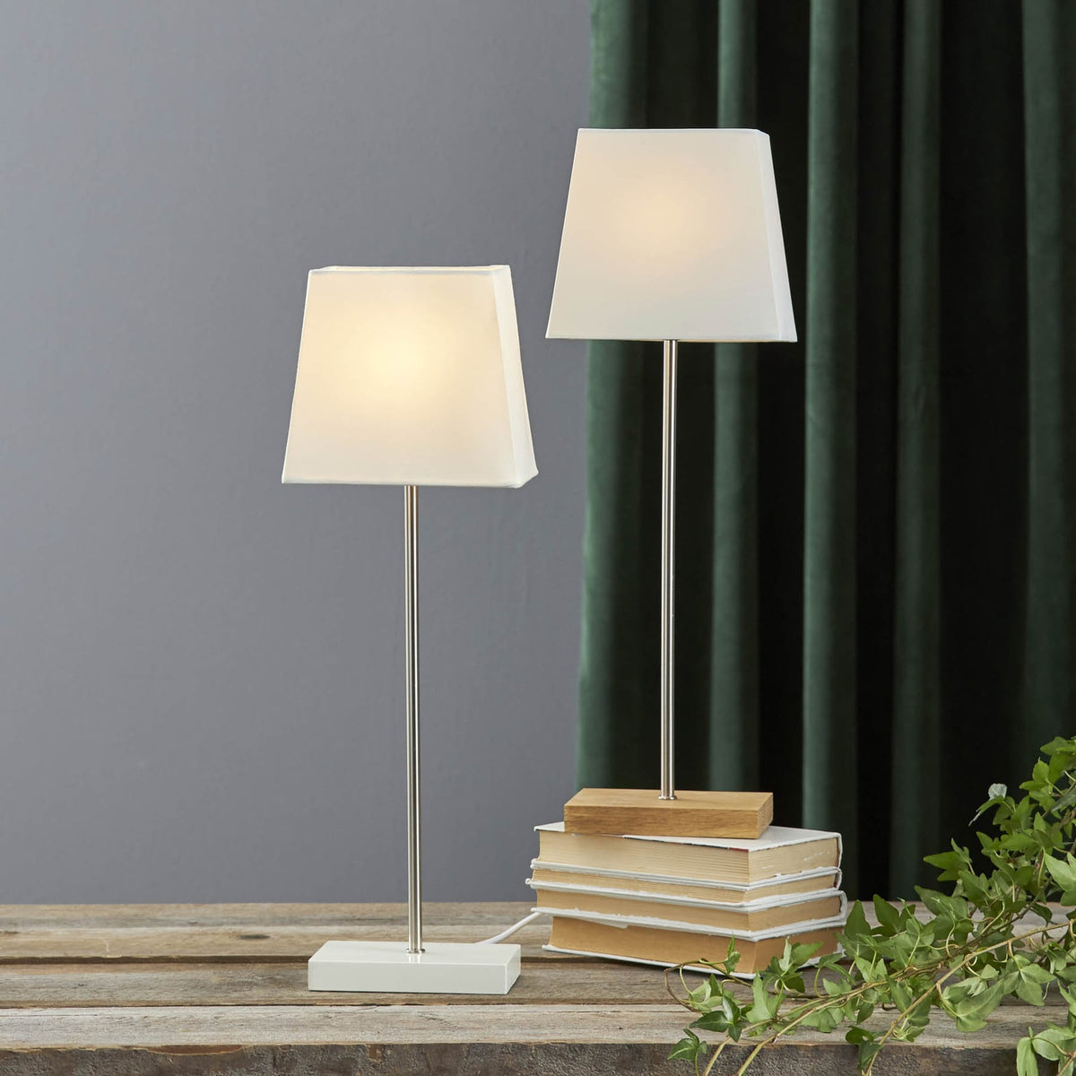 Bordlampe Combi Pack med stjerneskjerm brun/krem 65 cm bakside