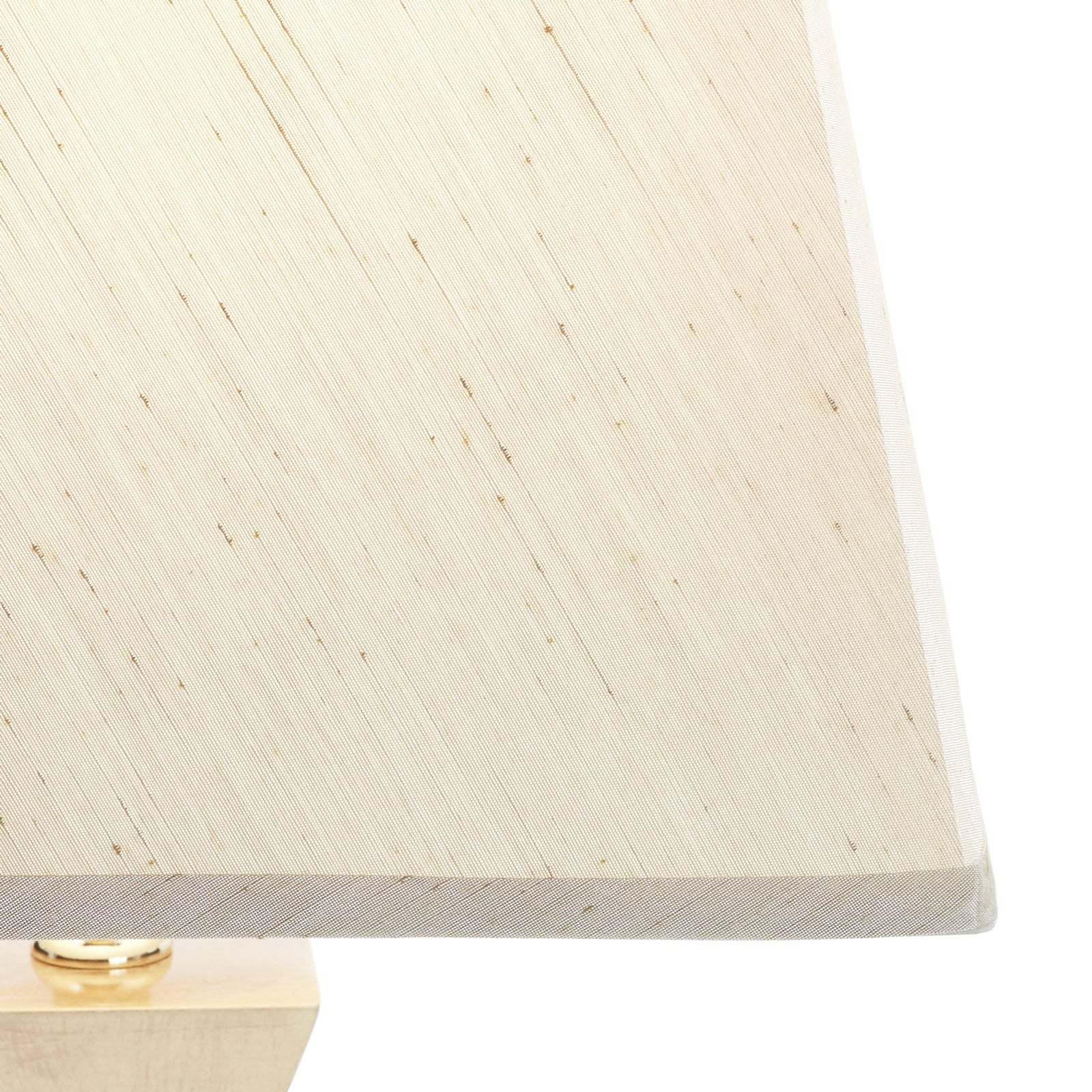 Bordlampe Deco tekstilskjerm valnøtt og gull 64 cm montert i rom