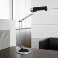 Bordlampe MAULoffice svart/sølv E27 12W høyde 56 cm forfra
