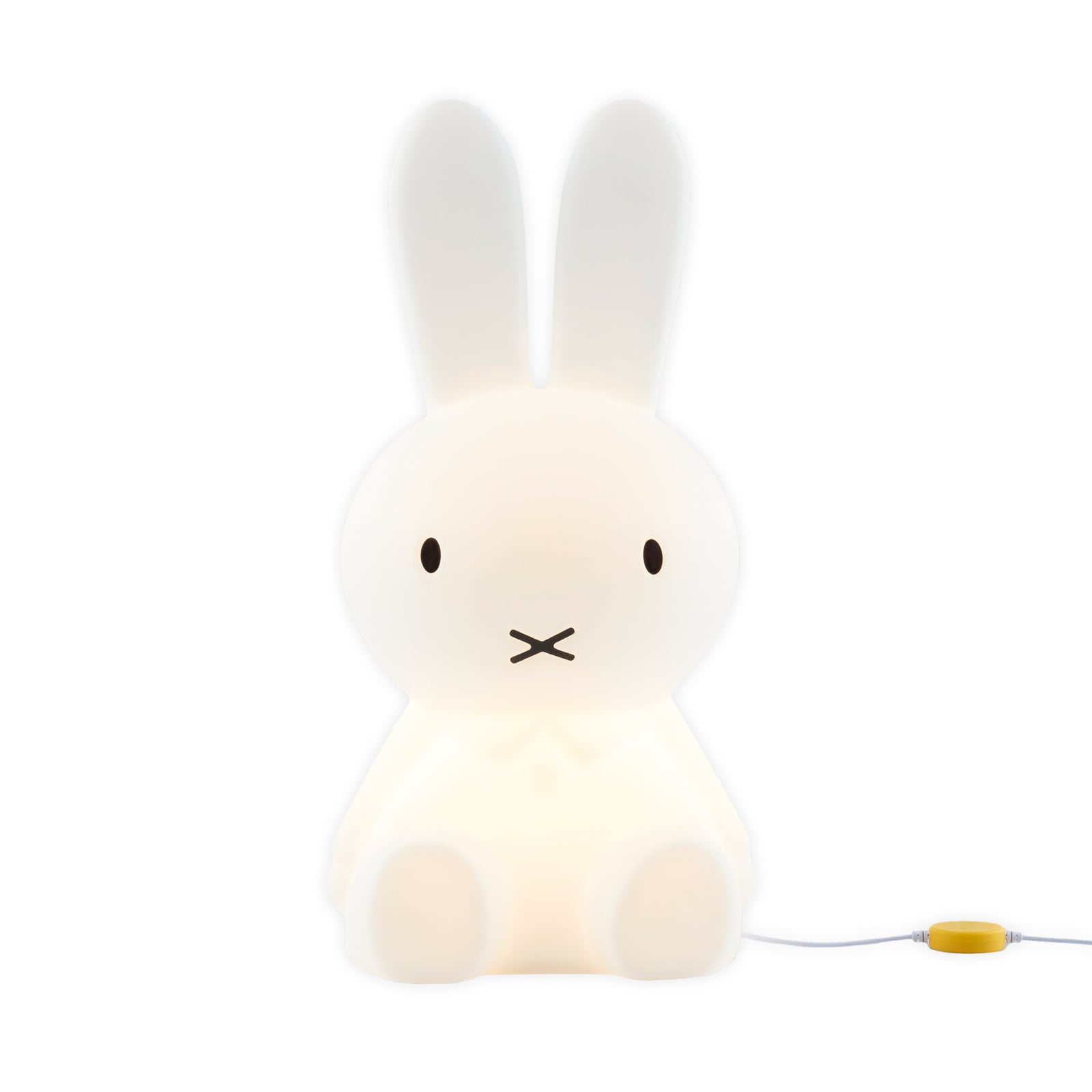 Bordlampe Miffy Star Light dimbar hvit 50 cm montert på bord
