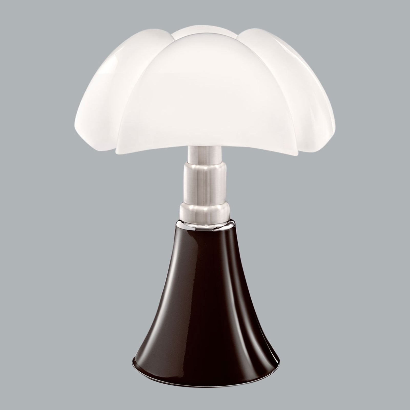Bordlampe Minipipistrello dimbar brun LED forfra