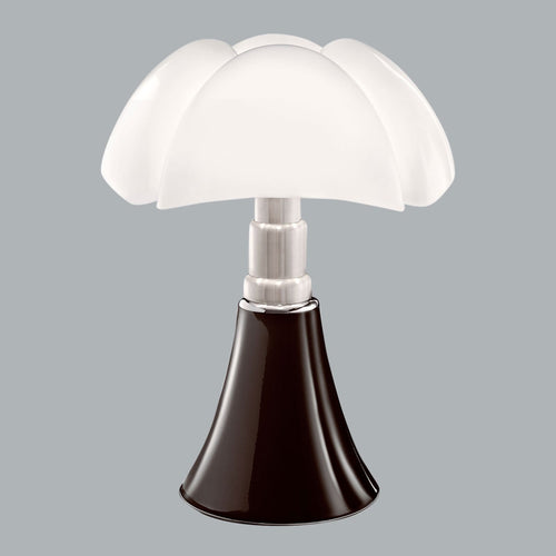 Bordlampe Minipipistrello dimbar brun LED forfra