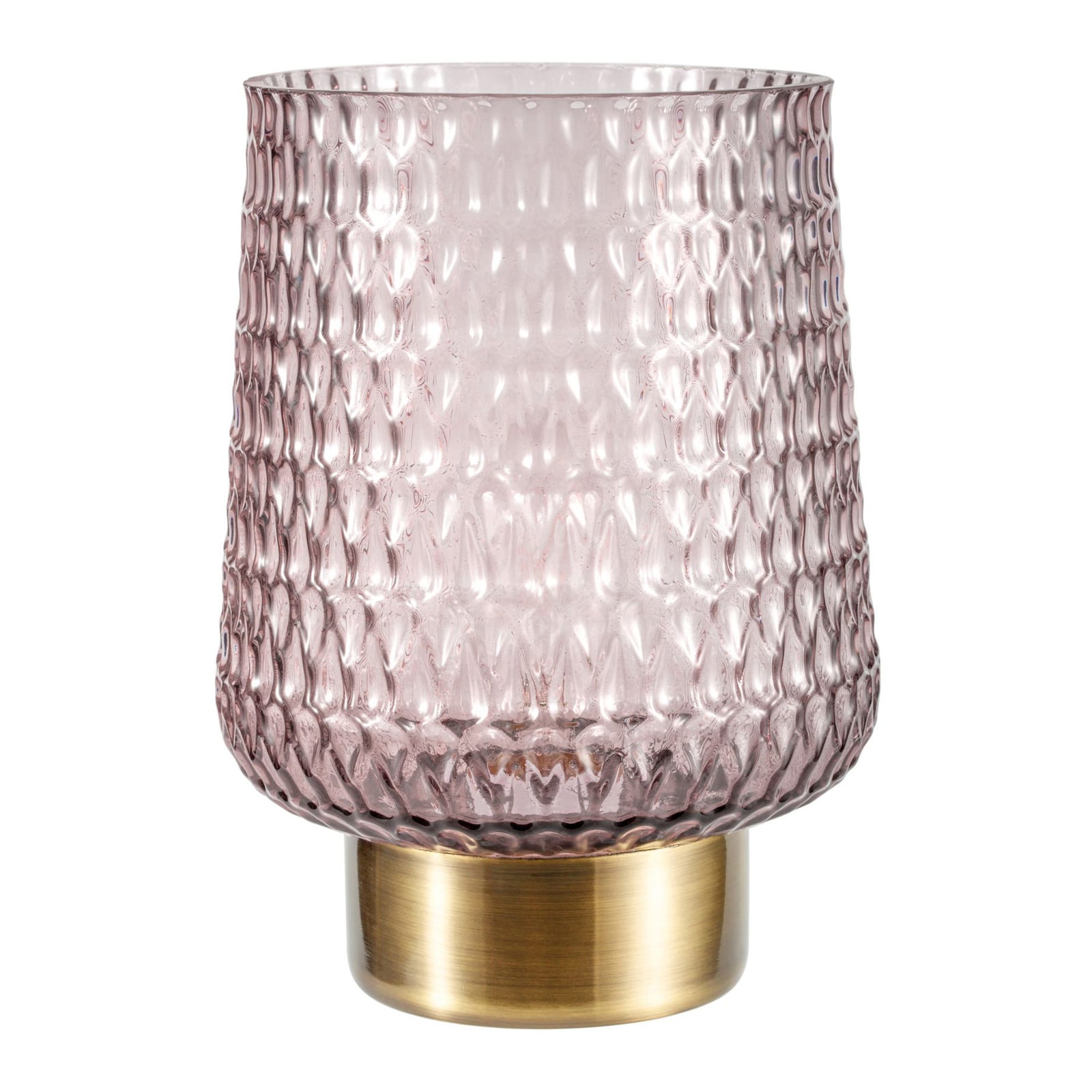 Bordlampe Sparkling Glamour batteridrevet glass grå nærbilde av bryter