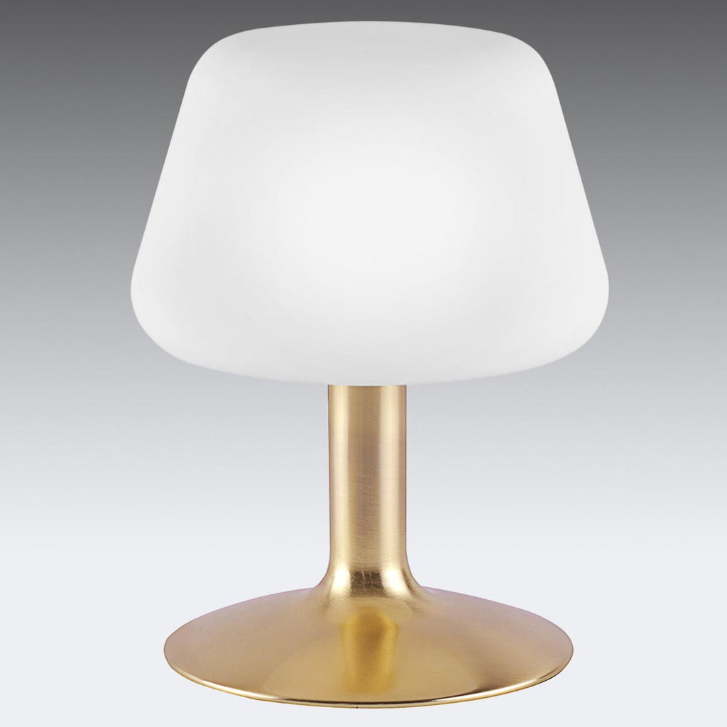 Bordlampe Till dimbar glass matt messing 20 cm detalj av touchdimmer
