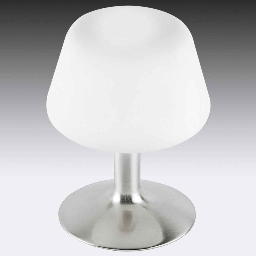 Bordlampe Till glass berøringsdimmer G9 Ø15 cm montert på nattbord