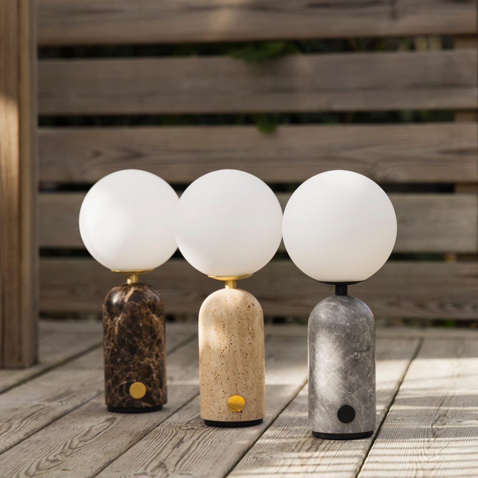 Bordlampe Torrano oppladbar travertin beige dimbar G4 USB-kabel