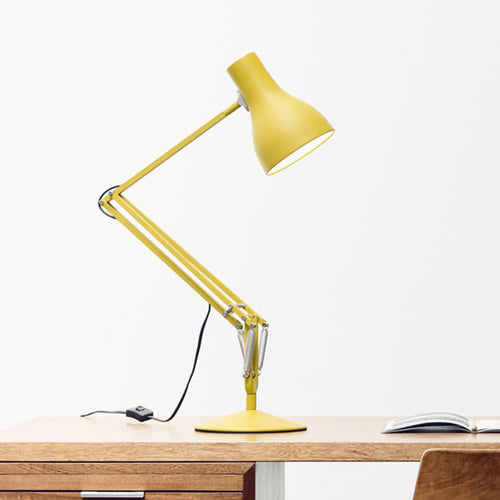 Bordlampe Type 75 Margaret Howell gul E27 forfra