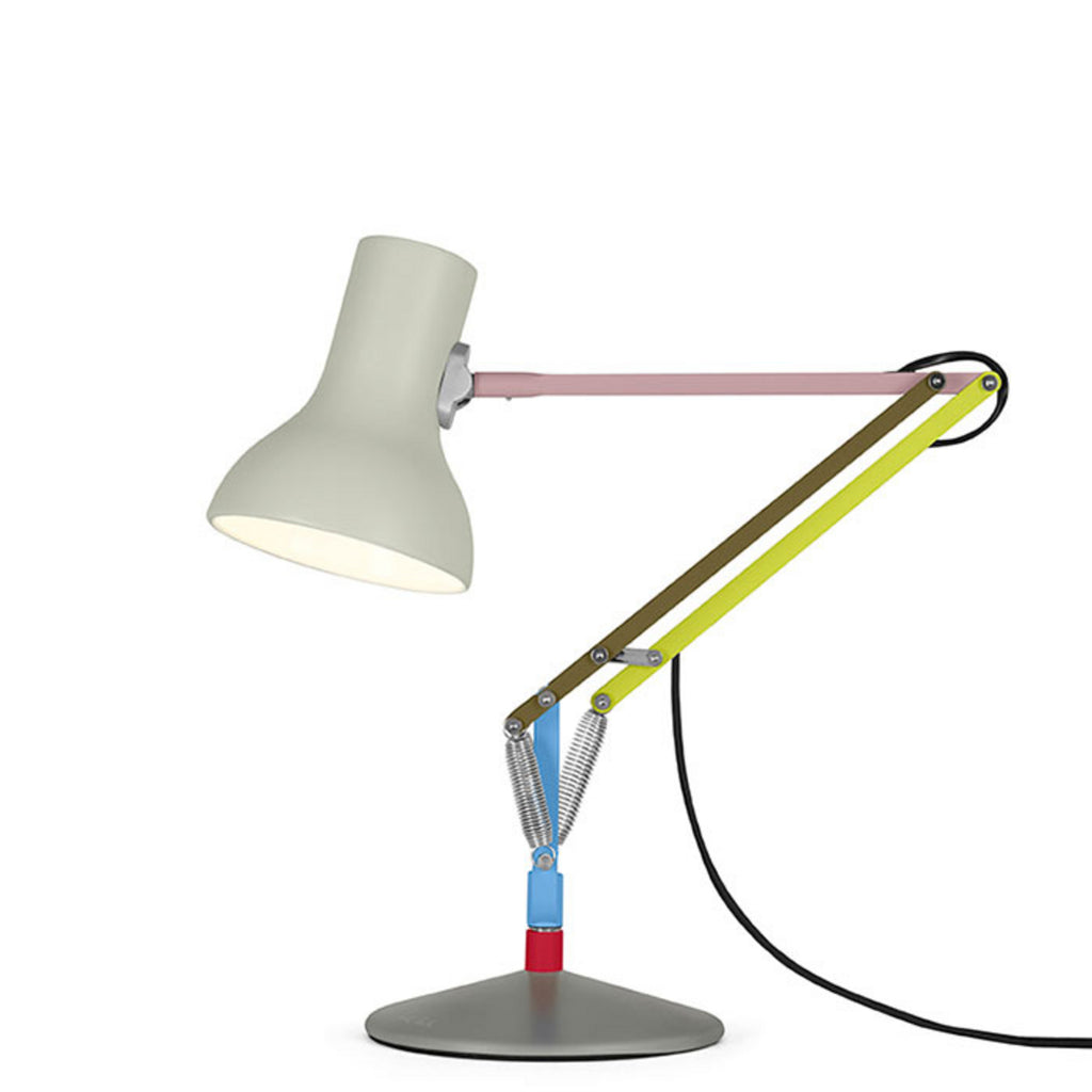 Bordlampe Type 75 Mini lysgrå aluminium justerbar arm