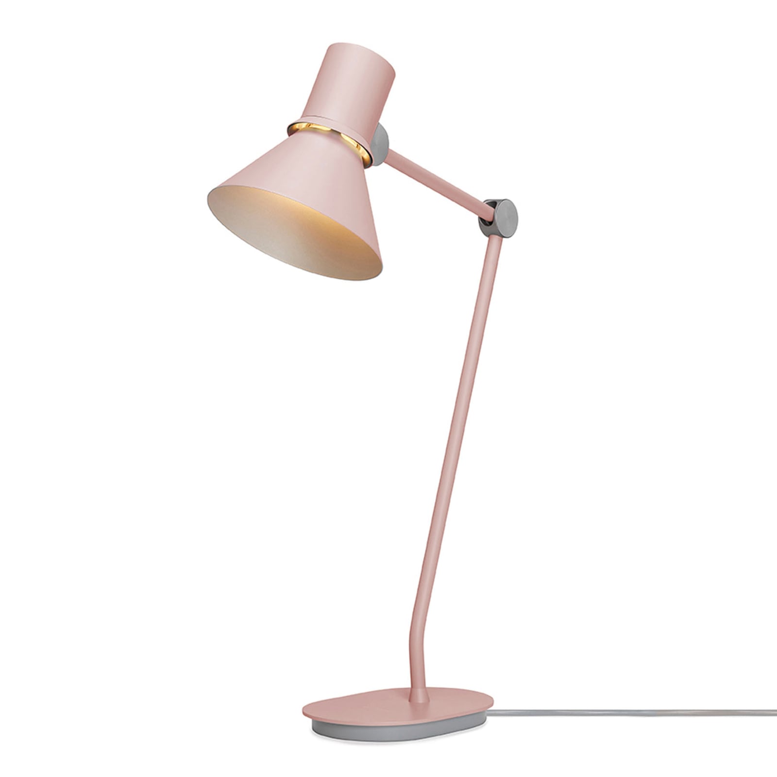 Bordlampe Type 80 rosa aluminium E27 h70 cm forfra