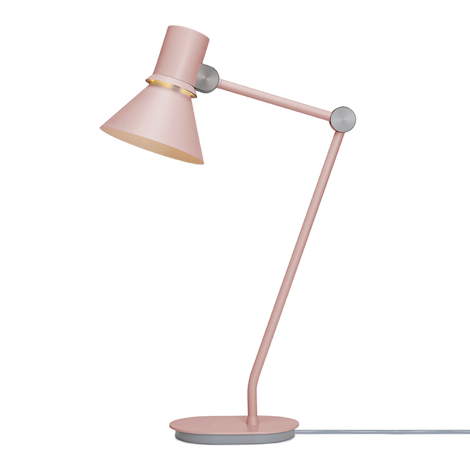 Detalj av bordlampe Type 80 rosa aluminium E27 h70 cm