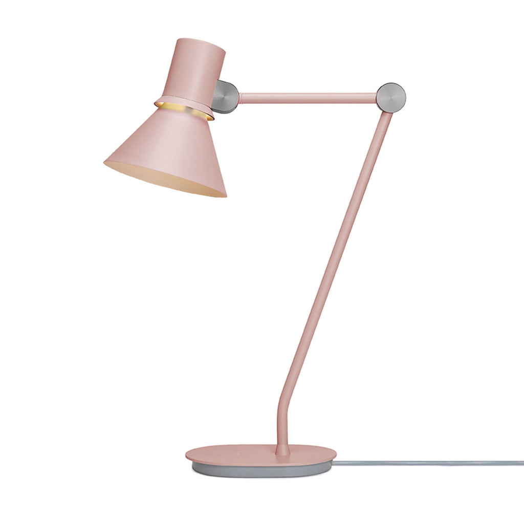 Montert bordlampe Type 80 rosa aluminium E27 h70 cm på skrivebord