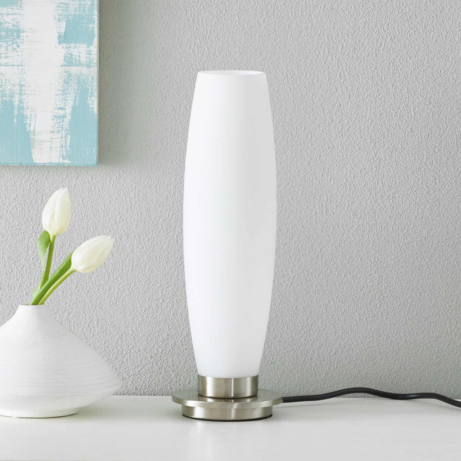 Bordlampe Tyra glass dimbar G9 bakside