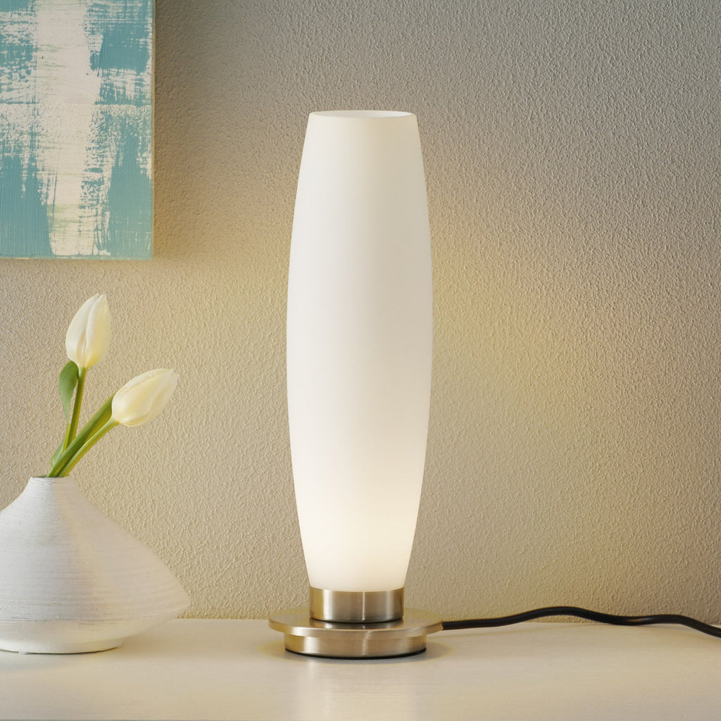 Bordlampe Tyra glass dimbar G9 forfra