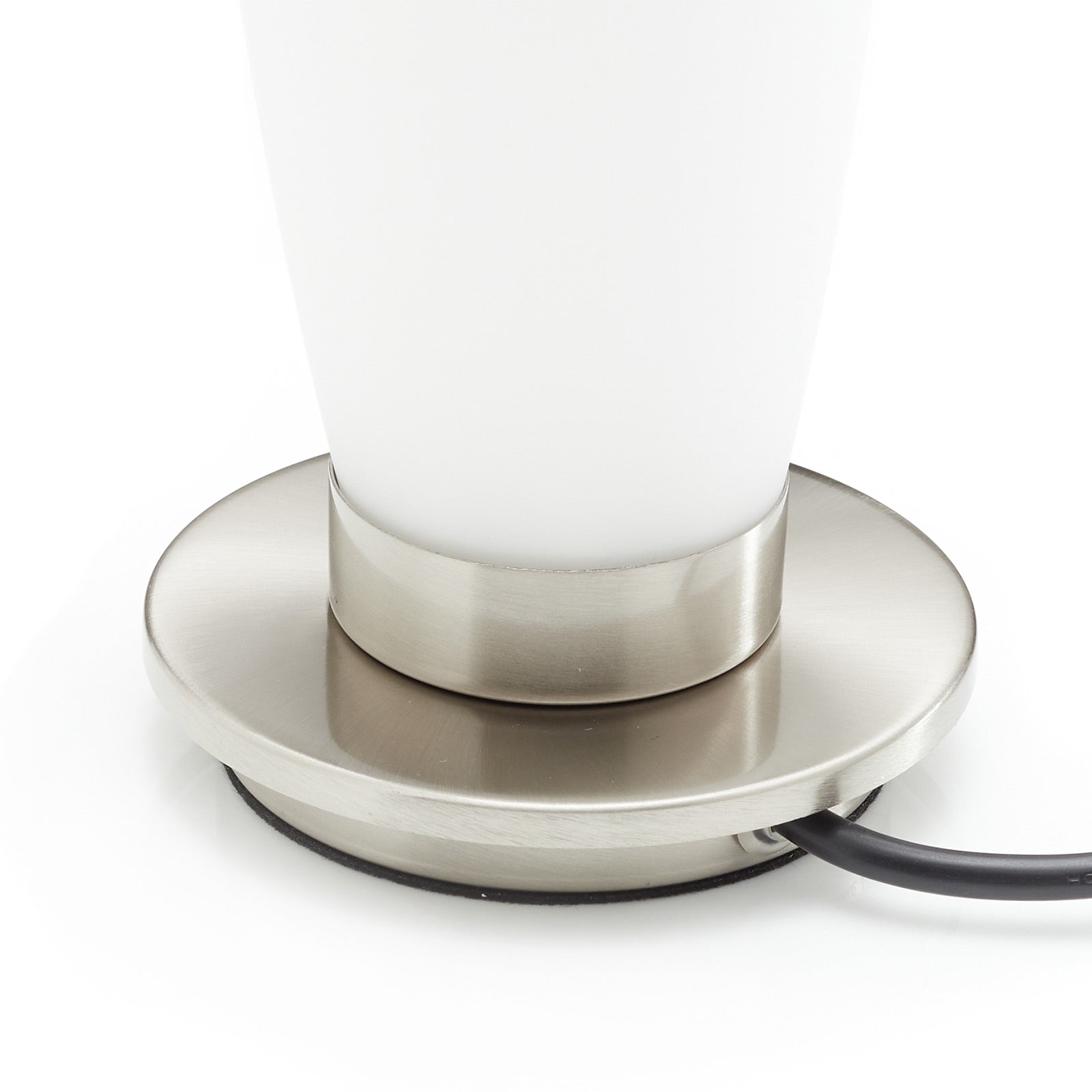 Bordlampe Tyra glass dimbar G9 nærbilde av touchdimmer