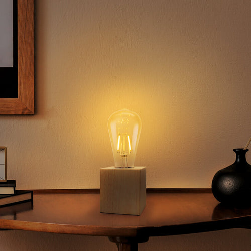 Bordlampe Vintage 1906 tre med LED-pære E27 bakside