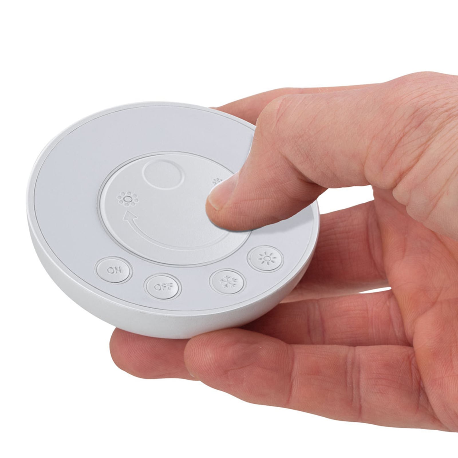 Nærbilde av Clever Connect Switch Bowl styringsmodul hvit magnetisk holder