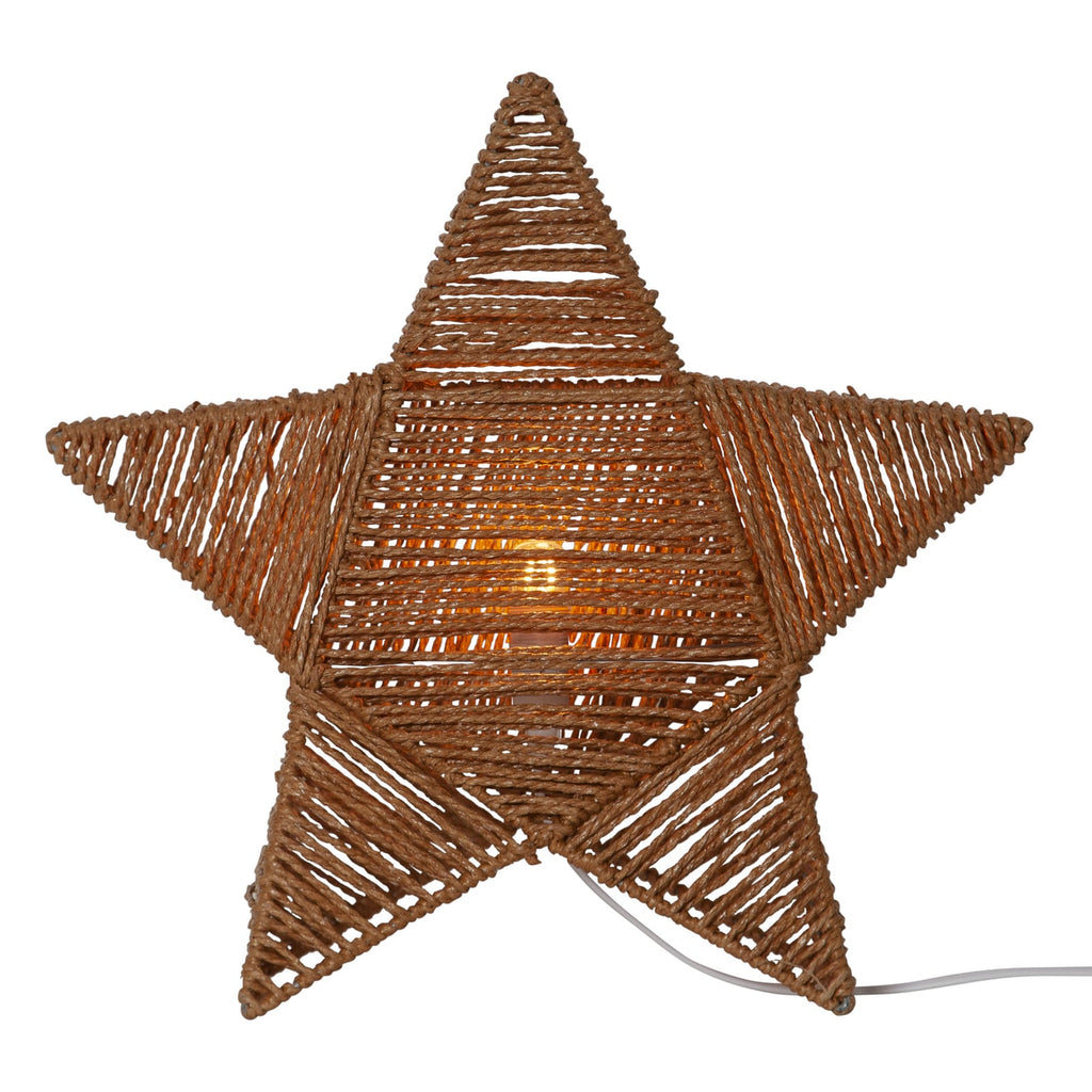 Dekorstjerne Rappe papirsnor stående 43,5 cm sideprofil