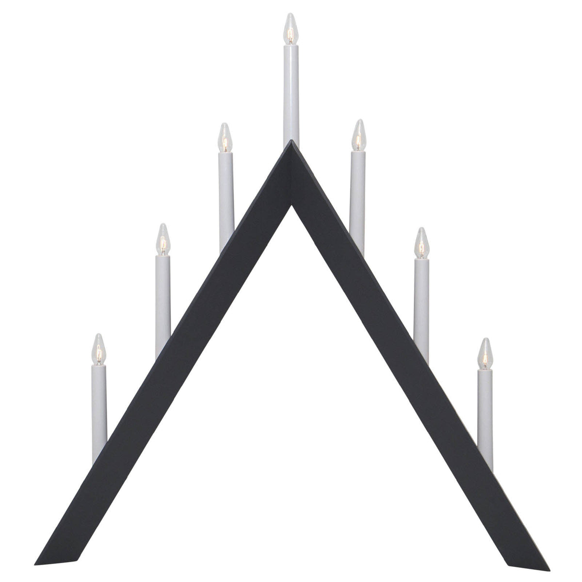 Detalj av Adventsstake Arrow 7 lys tre 60 cm