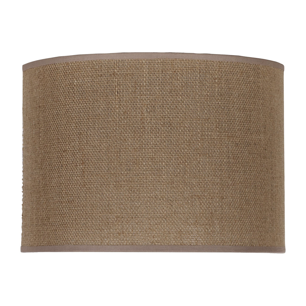 Detalj av Lampeskjerm Roller jute lysebrun materiale