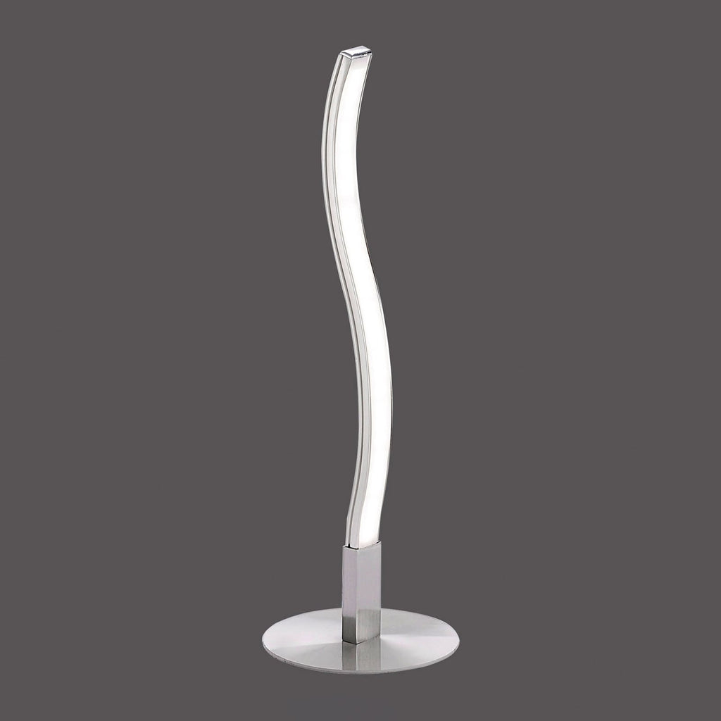 Detalj av LED bordlampe Wave varmhvit 3000K 30 cm hvit/sølv