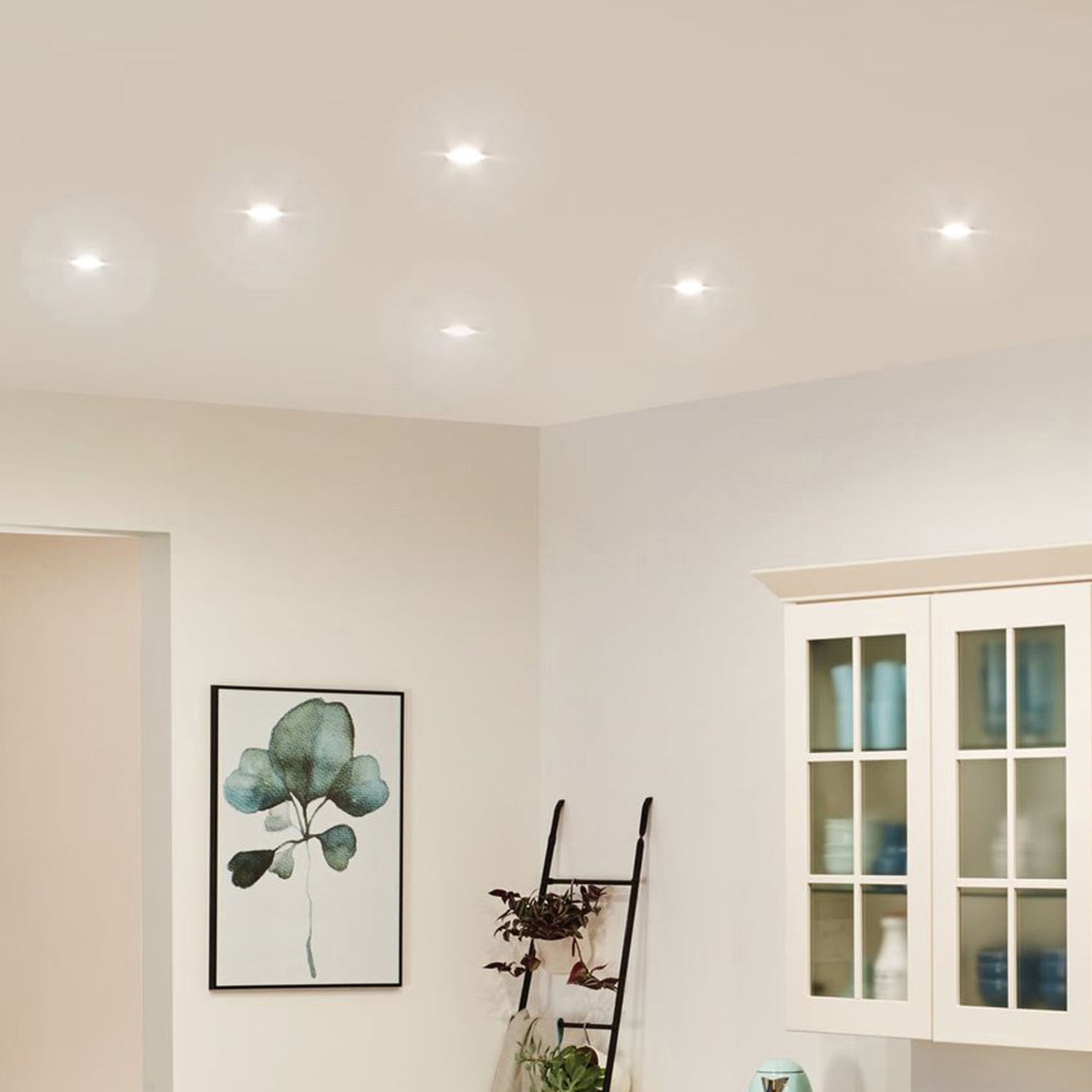 Detalj av LED innbyggingsspot Coin Slim dimbar 3-pk firkantet IP44 Paulmann