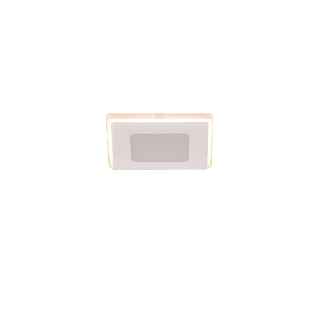 Detalj av LED innbyggingsspot Nimbus IP44 8,5x8,5 cm 5W varmhvit