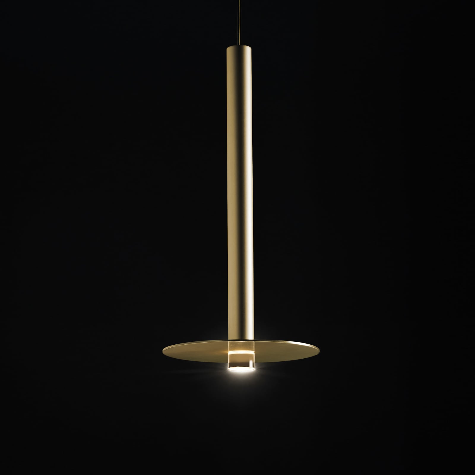 Detalj av LED pendellampe Candle gull satinert