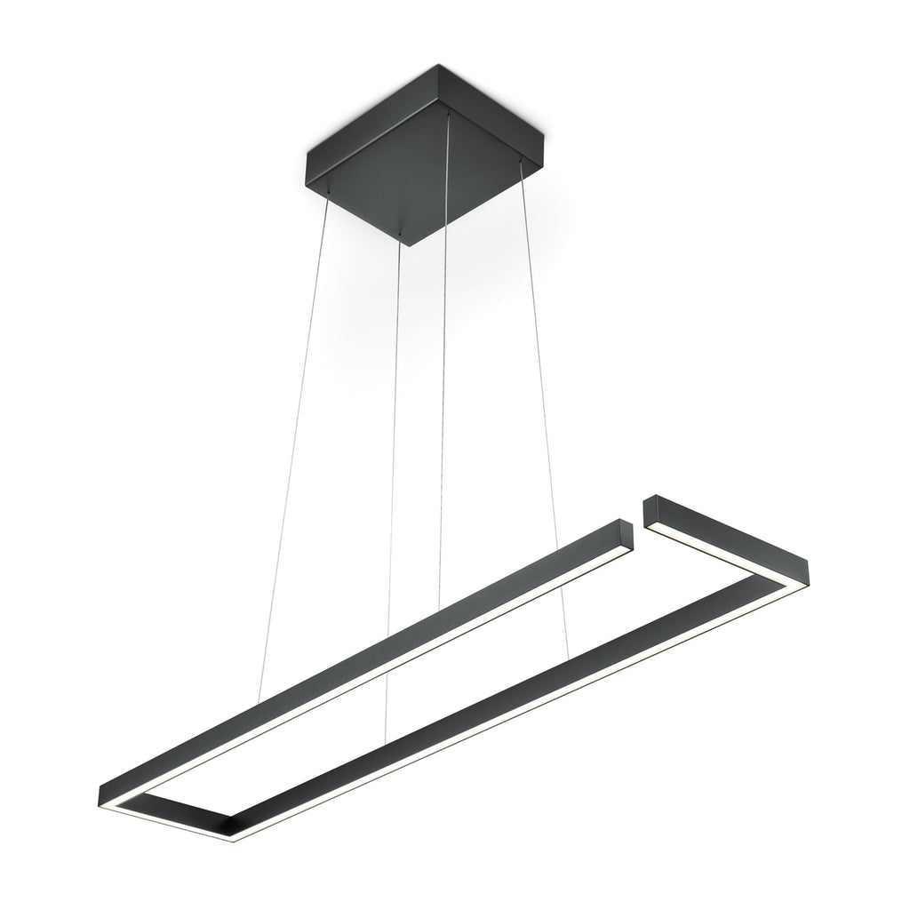 Detalj av LED pendellampe Marisa svart matt