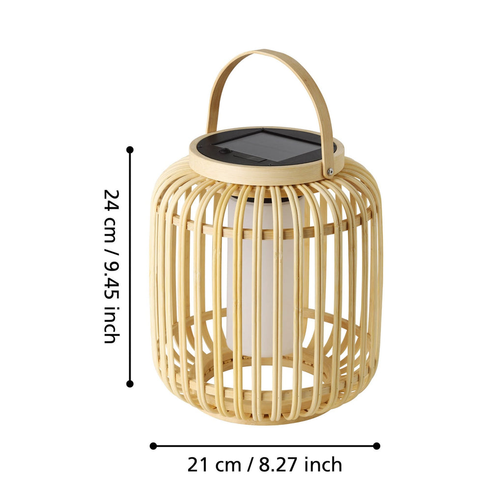 Detalj av LED solcellelykt Marliano dimbar tre