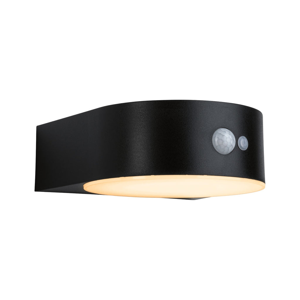 Detalj av LED solcellevegglampe Eileen med bevegelsessensor IP44
