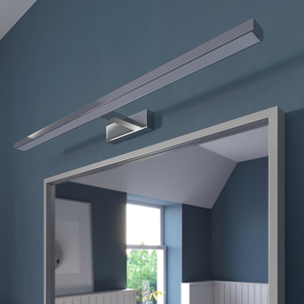 Detalj av LED speillampe Jukka krom 90 cm