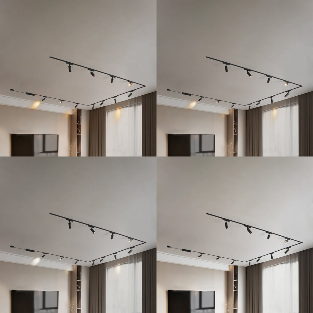 Detalj av LED-spot på Skinnesystem 48V Lumaro