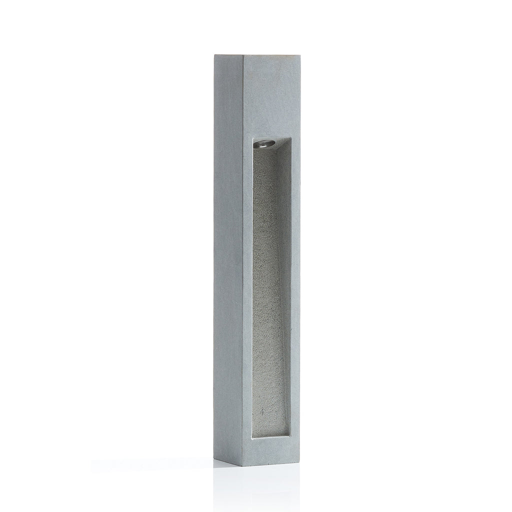 Detalj av LED sti-lampe Arrock Stone naturstein grå
