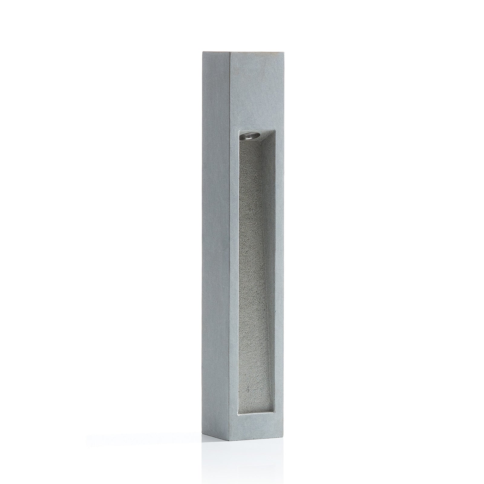 Detalj av LED sti-lampe Arrock Stone naturstein grå