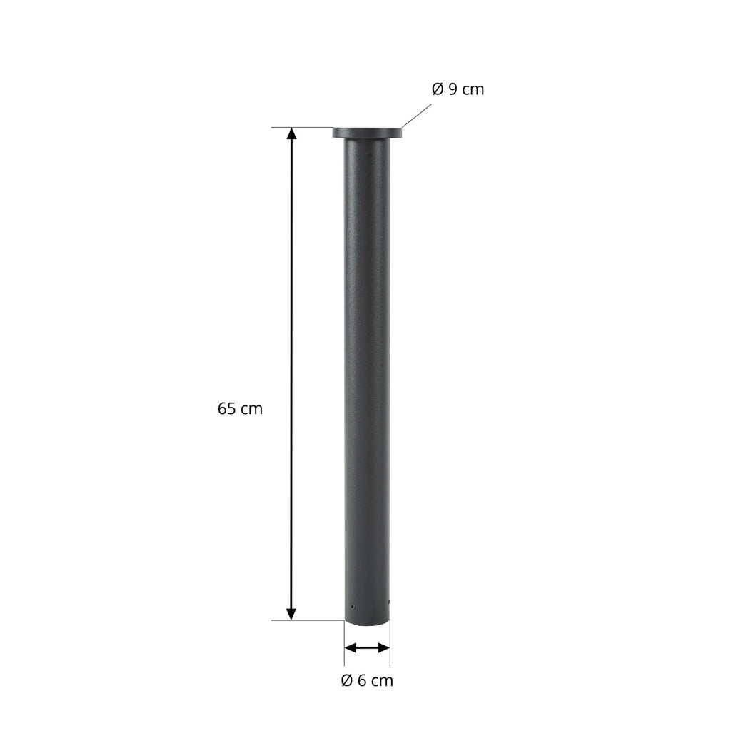 Detalj av LED sti-lampe Cirel svart aluminium