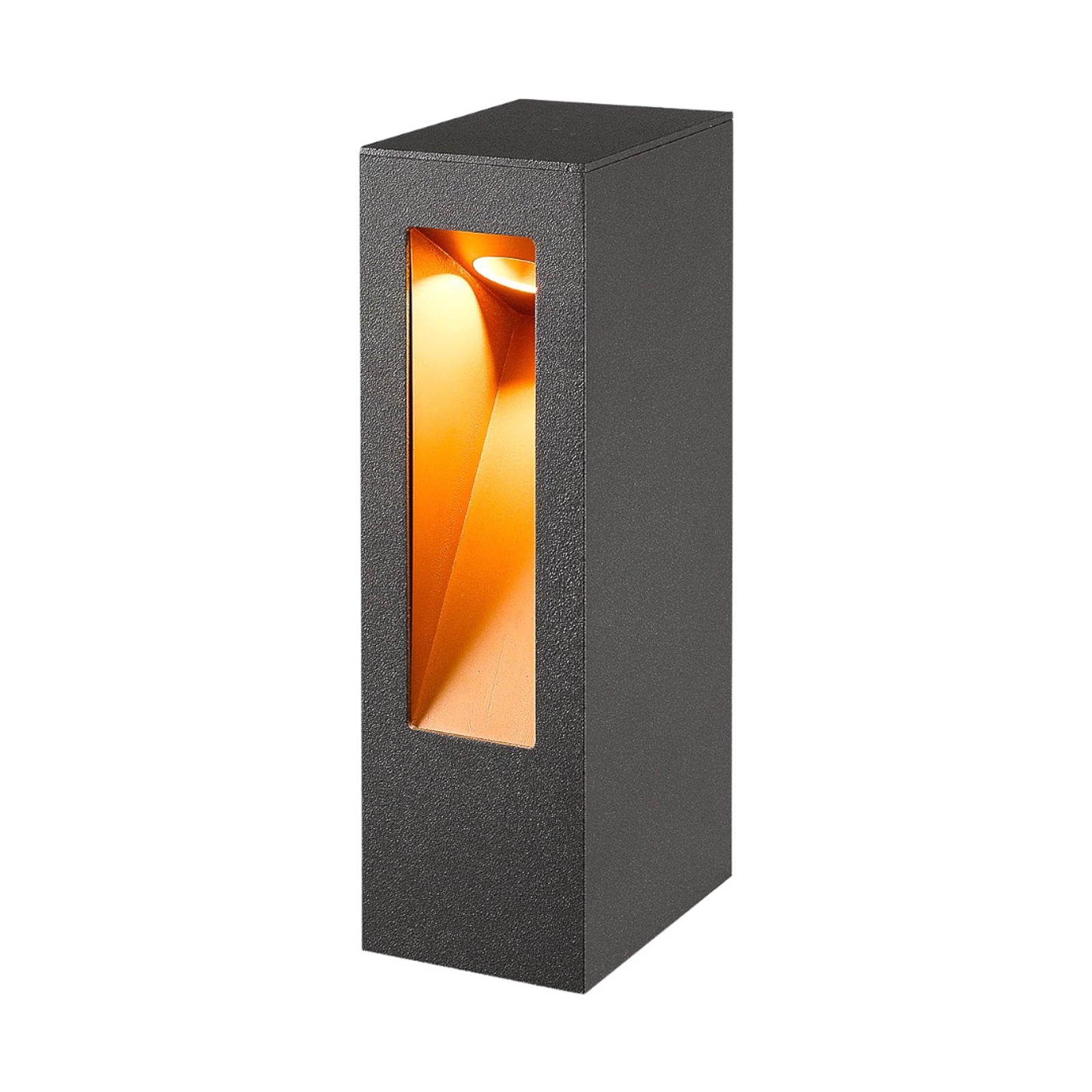 Detalj av LED stolpelampe Jenke grafitt aluminium