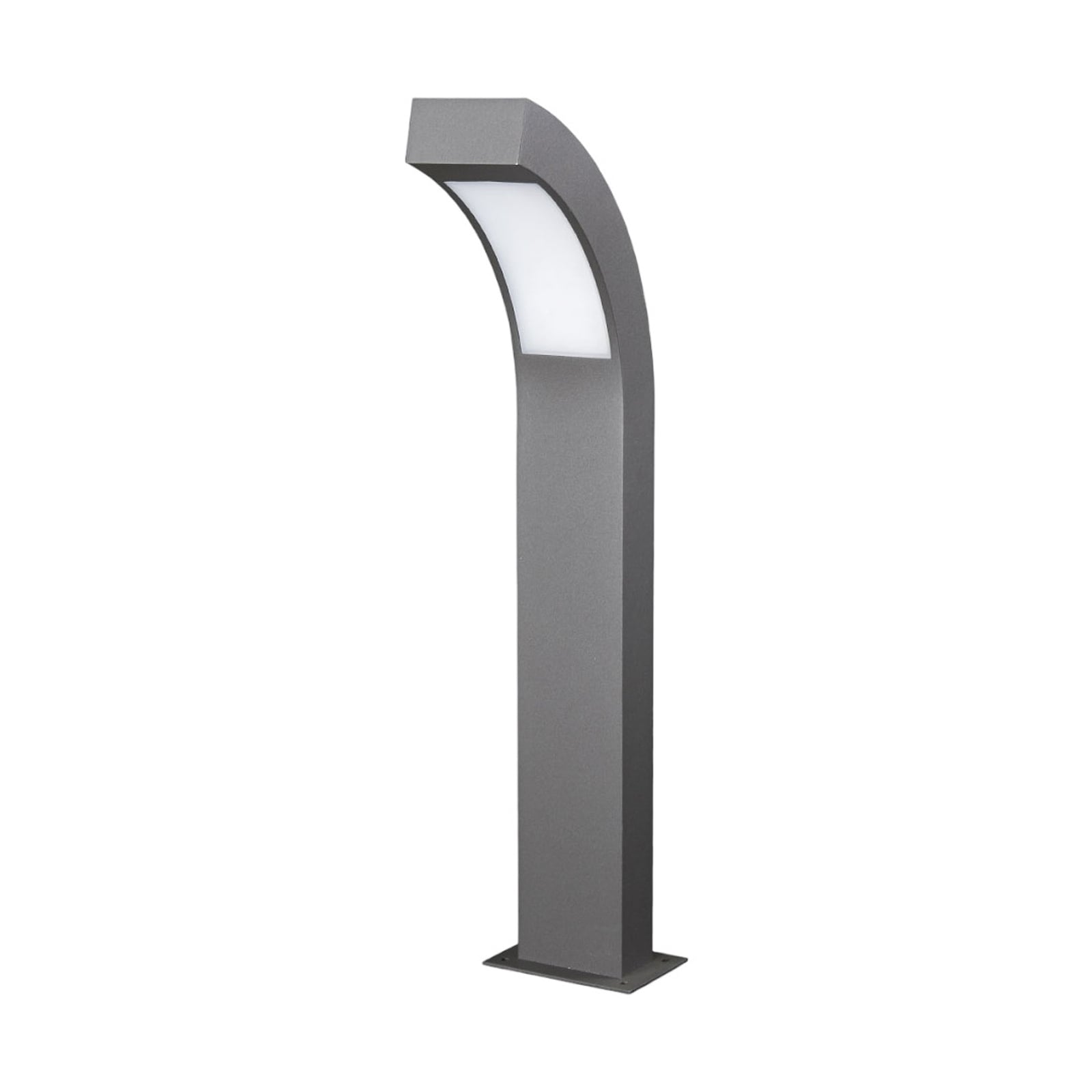 Detalj av LED stolpelampe Lennik antrasitt aluminium