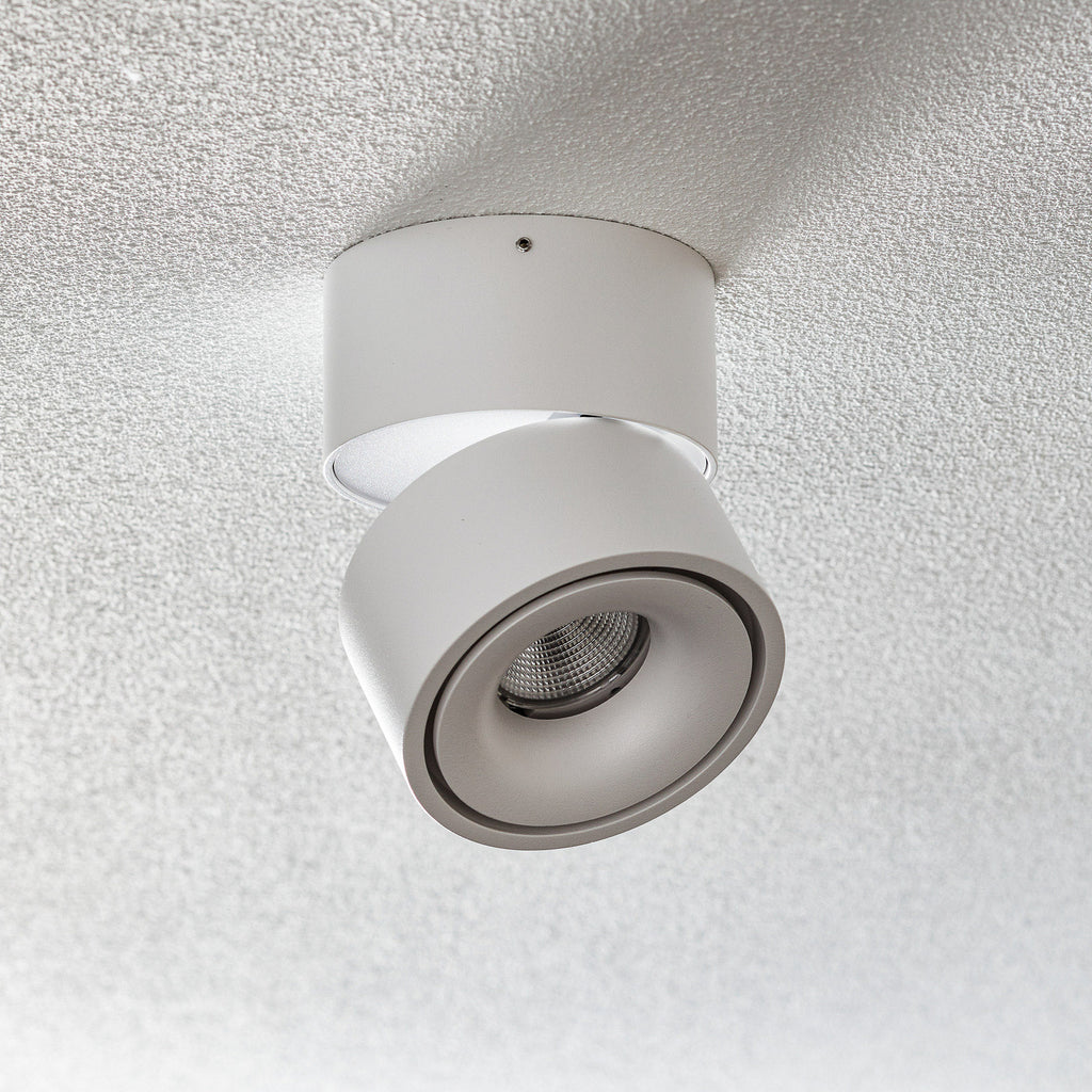 Detalj av LED takspot Clippo aluminium dimbar Ø10 cm 14W hvit