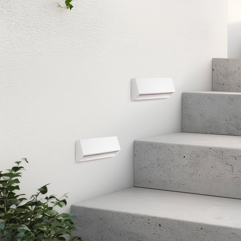 Detalj av LED utevegglampe Appeso hvit