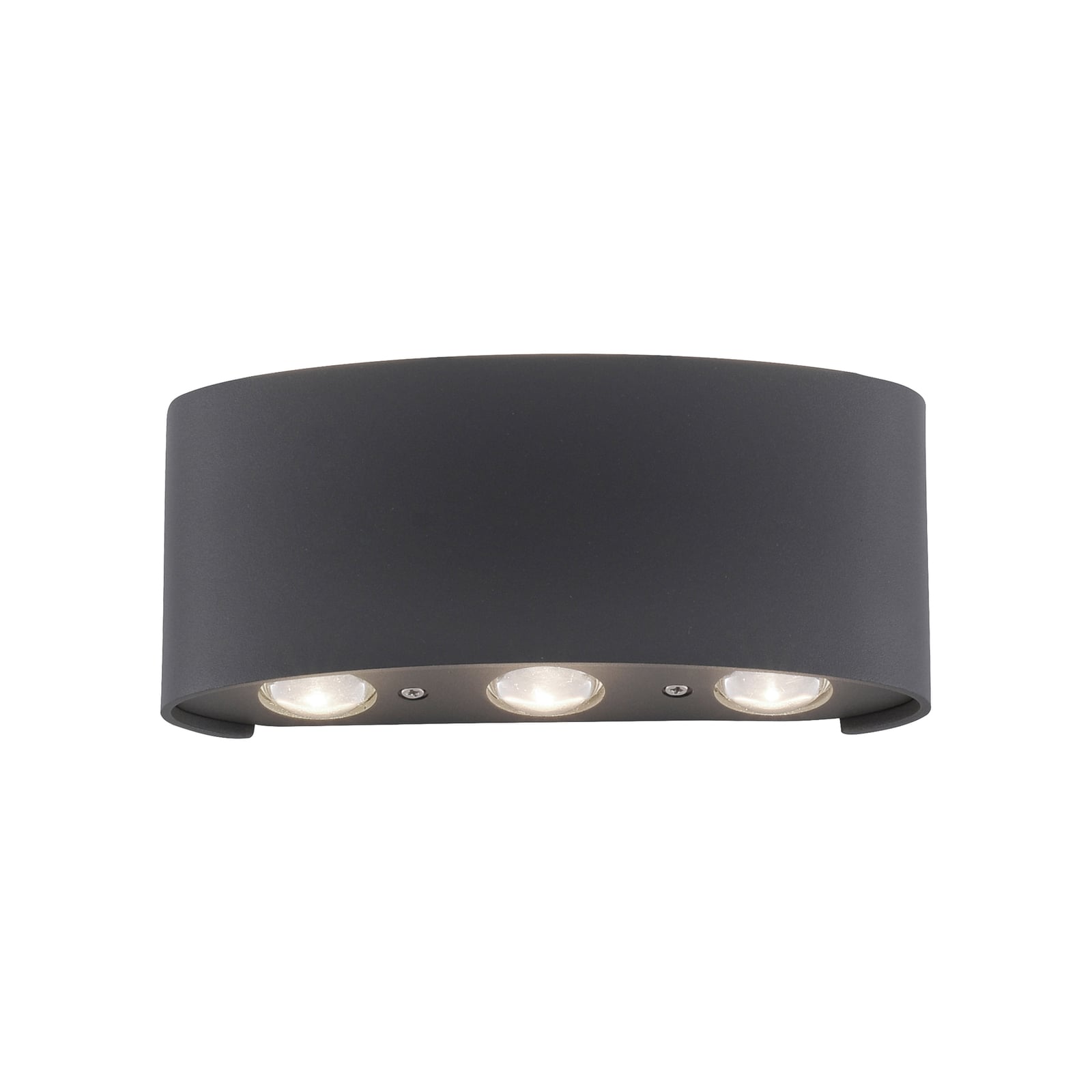 Detalj av LED utevegglampe Carlo opp/ned antrasitt