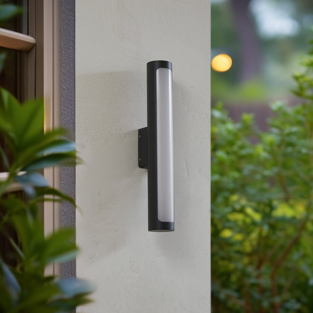 Detalj av LED utevegglampe Tuberia antrasitt