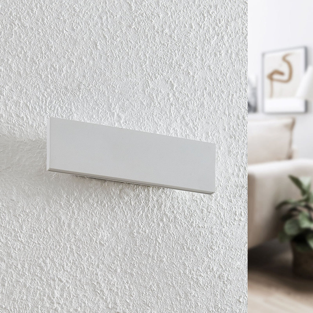 Detalj av LED vegglampe Ignazia opp og ned hvit 28 cm