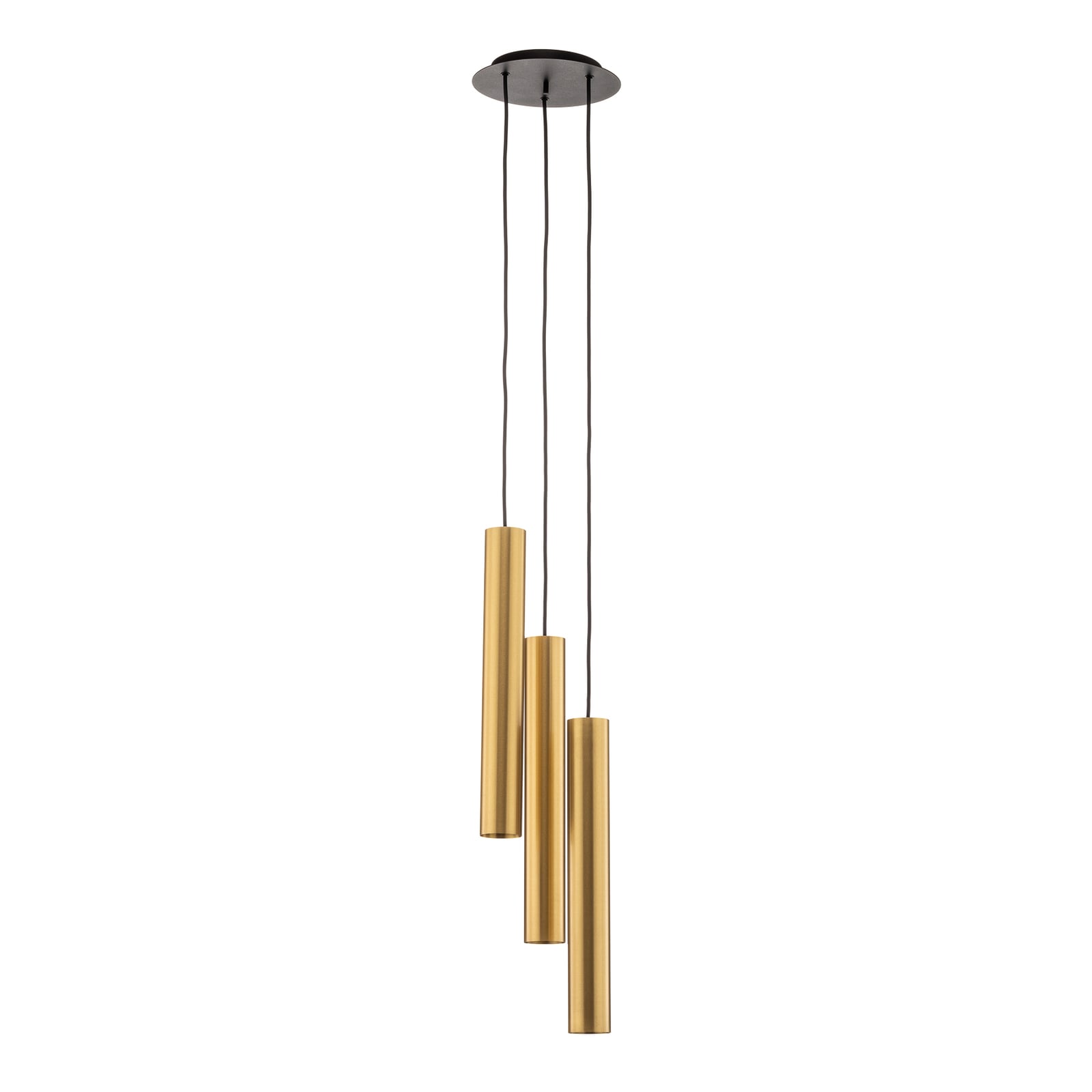 Detalj av Pendellampe Eye L 3-lys messing/svart GU10