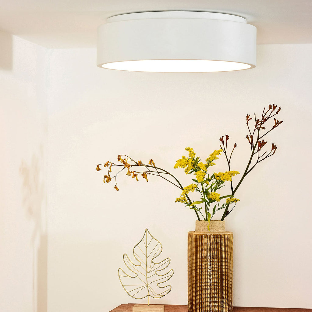 Detaljbilde av LED taklampe Talowe dimbar hvit aluminium