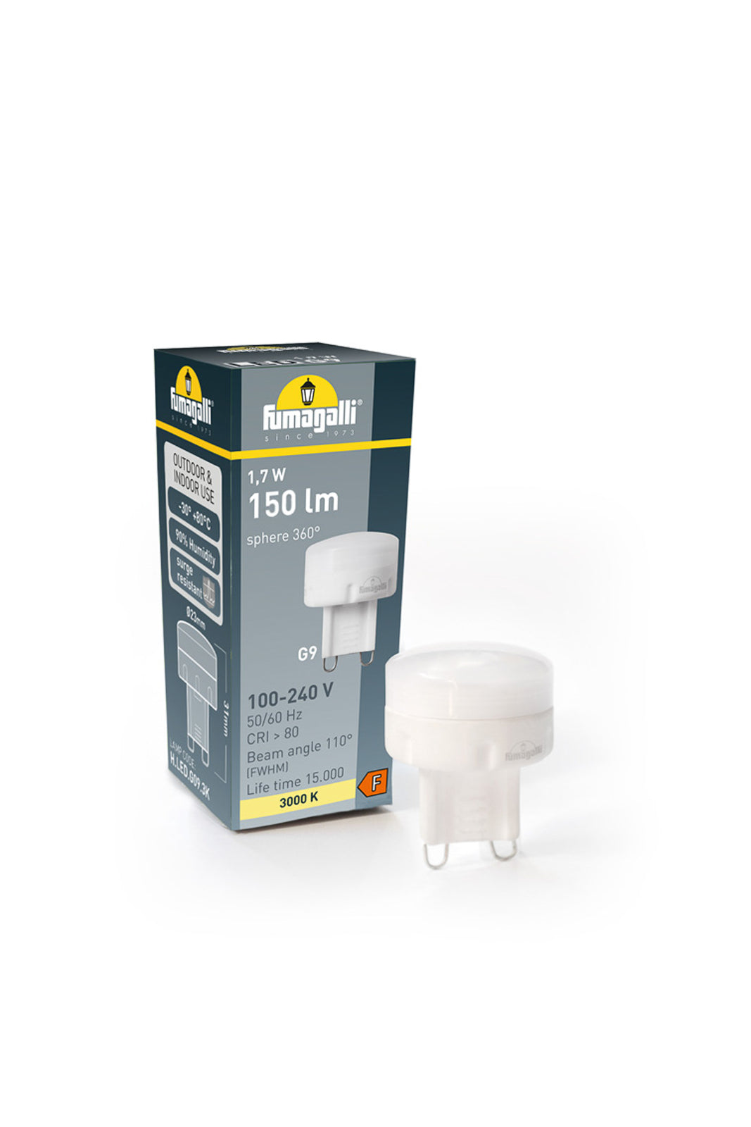 Detaljbilde av Downlight Livia svart G9 Ø6 cm 4000K IP55