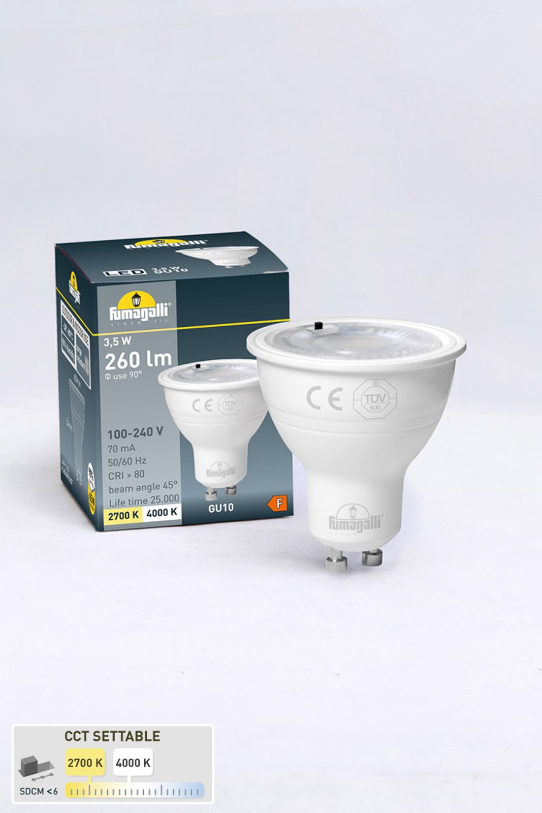 Sideprofil av Downlight Livia svart