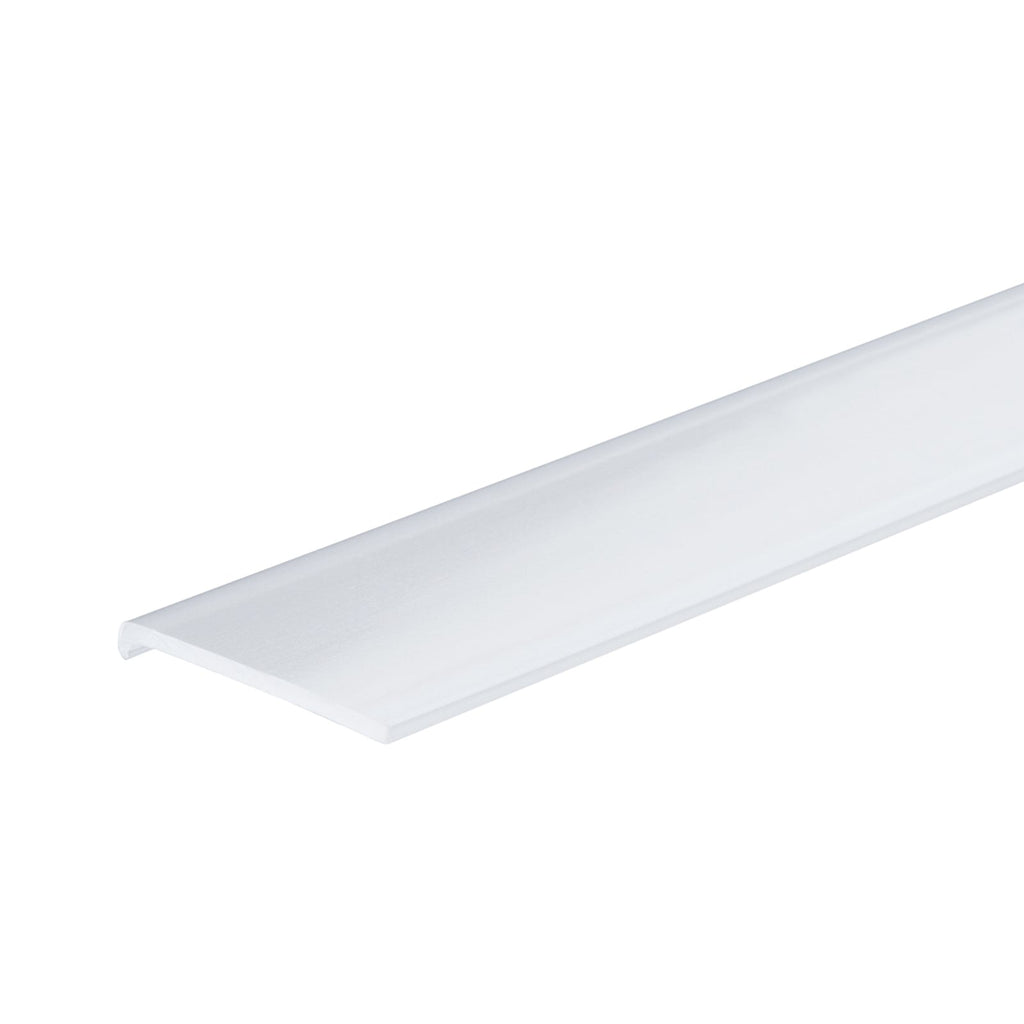 Duo Profil diffusor for LED-stripe 2 m hvit satinert front