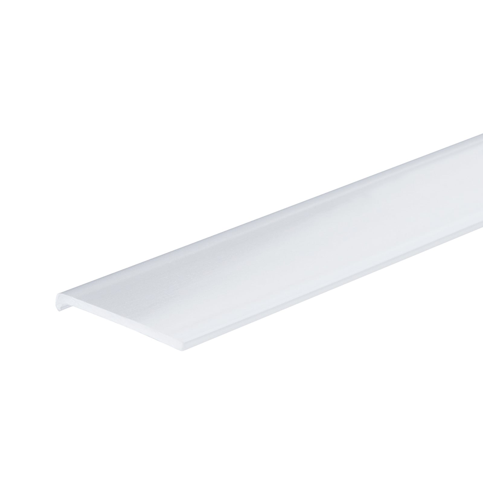 Duo Profil diffusor for LED-stripe 2 m hvit satinert front