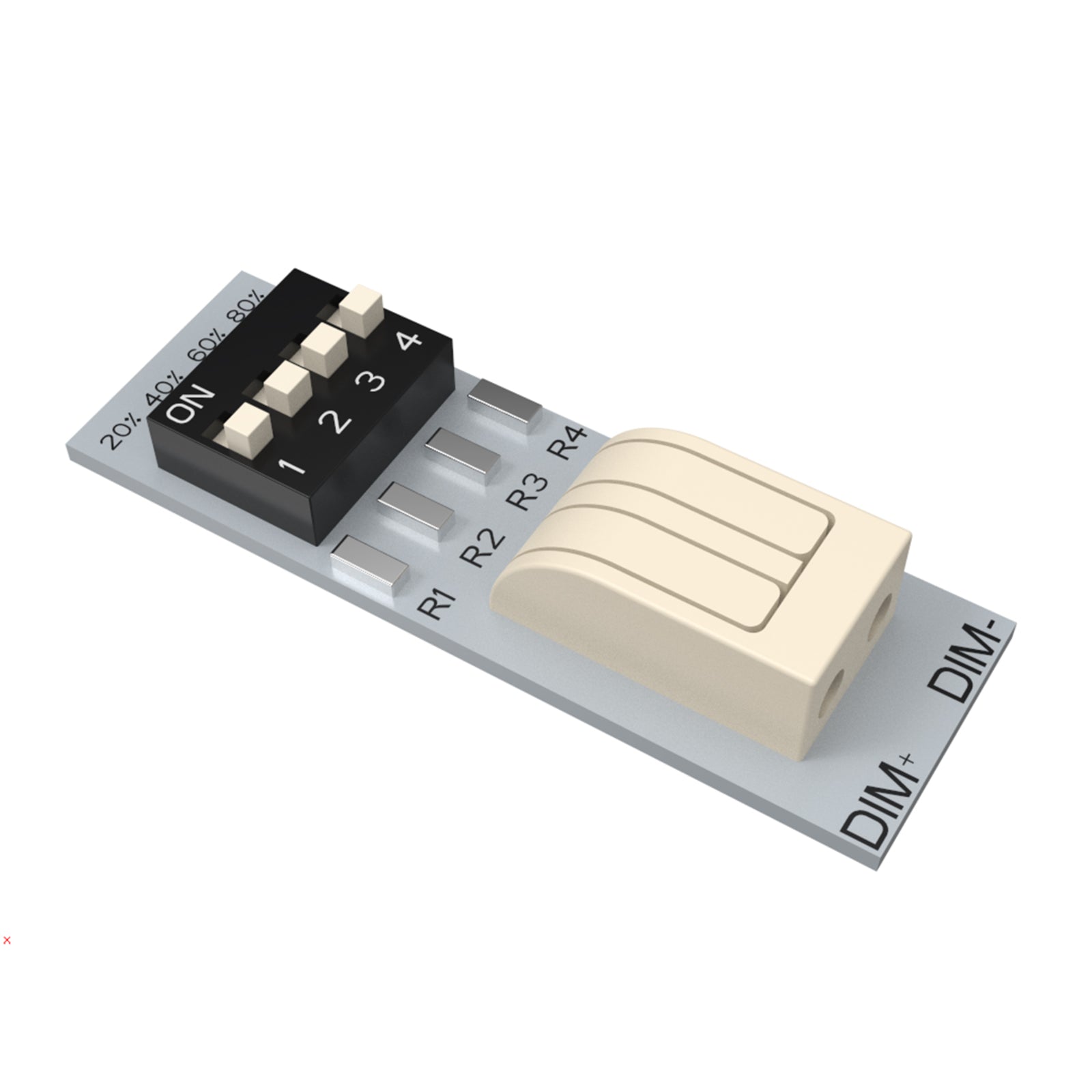 Effektreduserer 1-10V 4-trinns for LED-armaturer - DOTLUX forfra