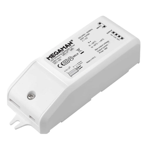 Elektronisk LED-driver DC 1-10V 10W dimbar - MEGAMAN for LED-belysning